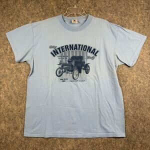 International Automobile Tour Niagara Falls 2001 T Shirt Blue Size Large 397